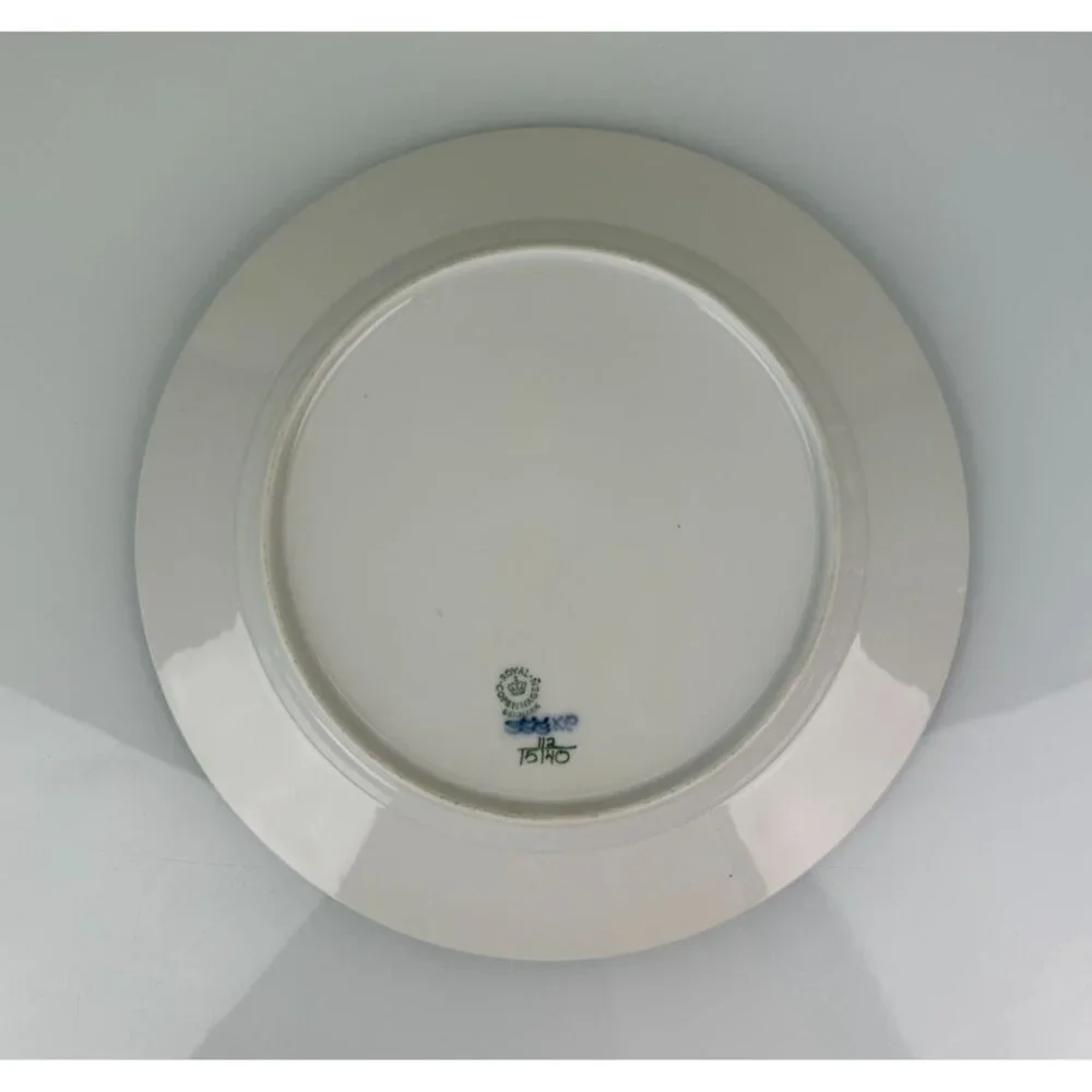 Royal Copenhagen Denmark Noblesse Blue & White Dinner Plate 10